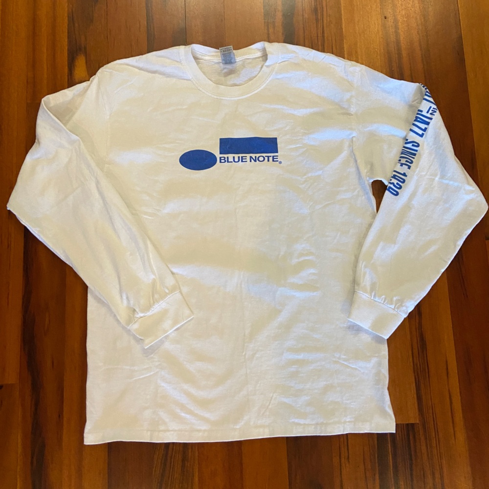 NWOT Blue Note long sleeve white tshirt size large